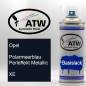 Preview: Opel, Polarmeerblau Perleffekt Metallic, XE: 400ml Sprühdose, von ATW Autoteile West.